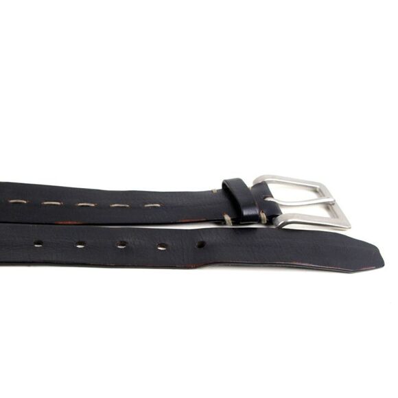 Lucky Brand DARK BROWN GENUINE LEATHER 1.25"Wd DRESS CASUAL WOMEN'S BELT M (T60 - Picture 10 of 11